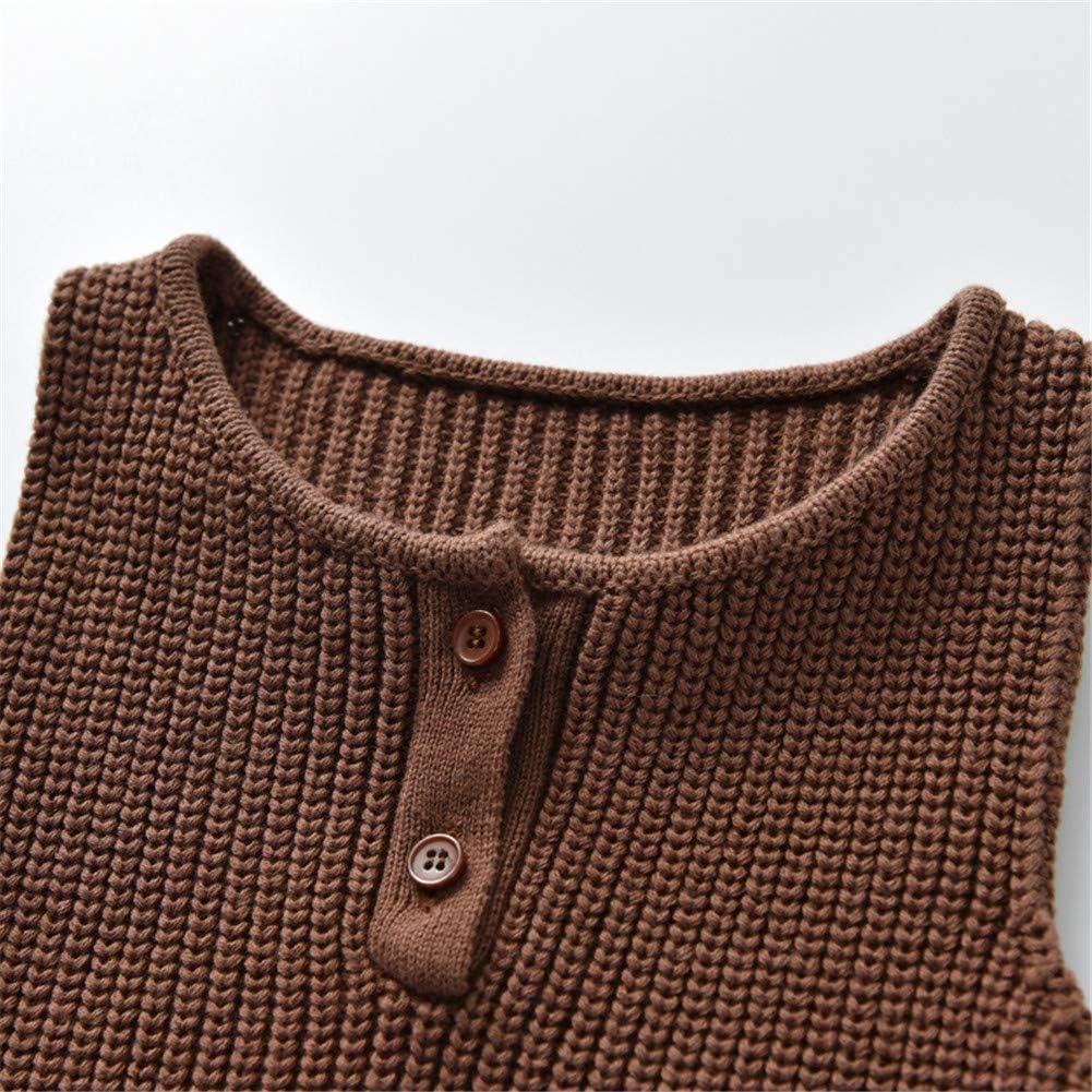 Vintage Baby Boy Knitted Outfits Overalls Romper Toddler Little Infant Photoshoot Props Clothes - Image 4