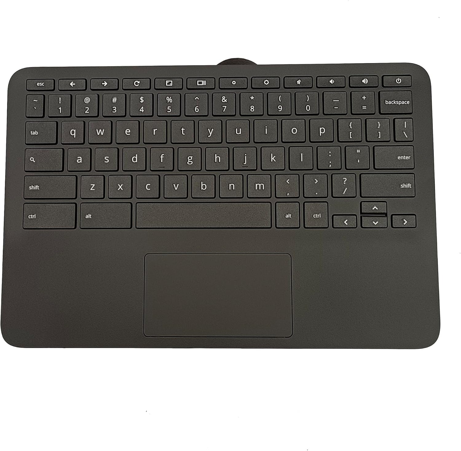 Replacement Laptop Upper Case Palmrest Keyboard Touchpad Assembly Part for HP Chromebook 11 G9 EE M47382-001 Black