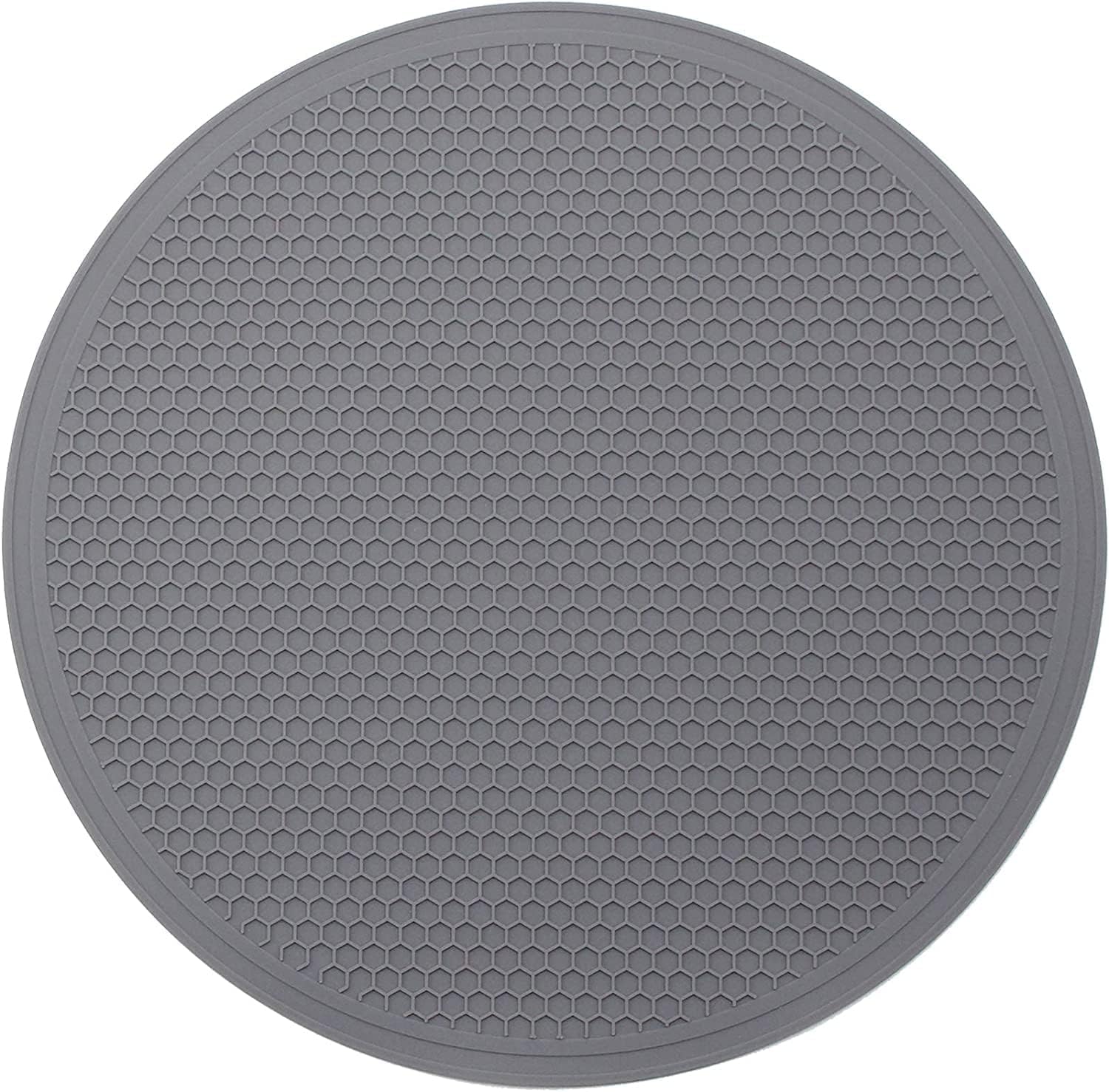 Silicone Microwave Mat - Round Heat-Resistant Pad, Non-Slip Trivet, 12"