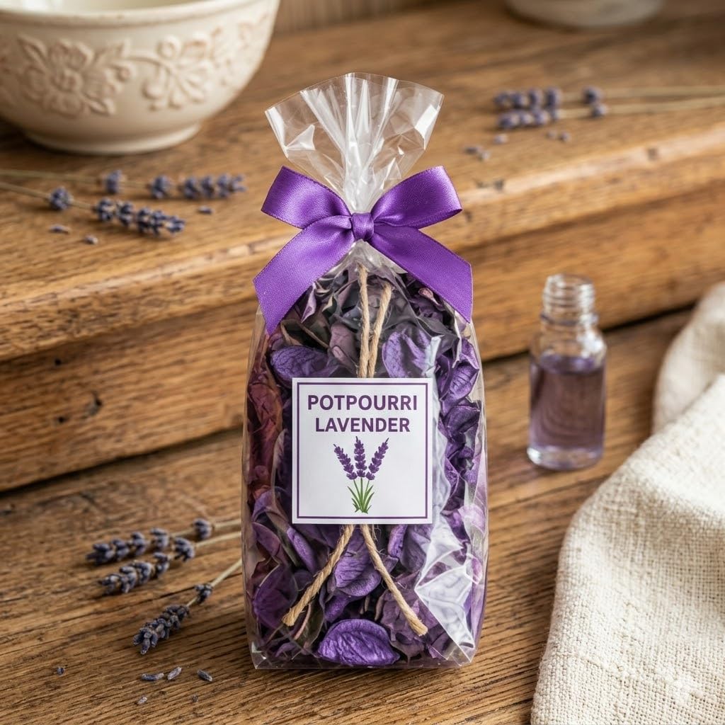 AIR O Matic Scented Lavender Potpourri Bag Standard Size – Premium Dried Flowers, Citrus Botanicals & Decorative Bowl Filler for Home Fragrance, Living Room Décor & Gifting 2