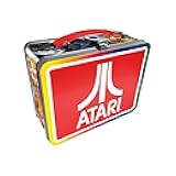 AQUARIUS Atari Fun Box - Sturdy Tin Storage Box with Plastic Handle & Embossed Front Cover - Officially Licensed ATARI merchandise & Collectible Gift
