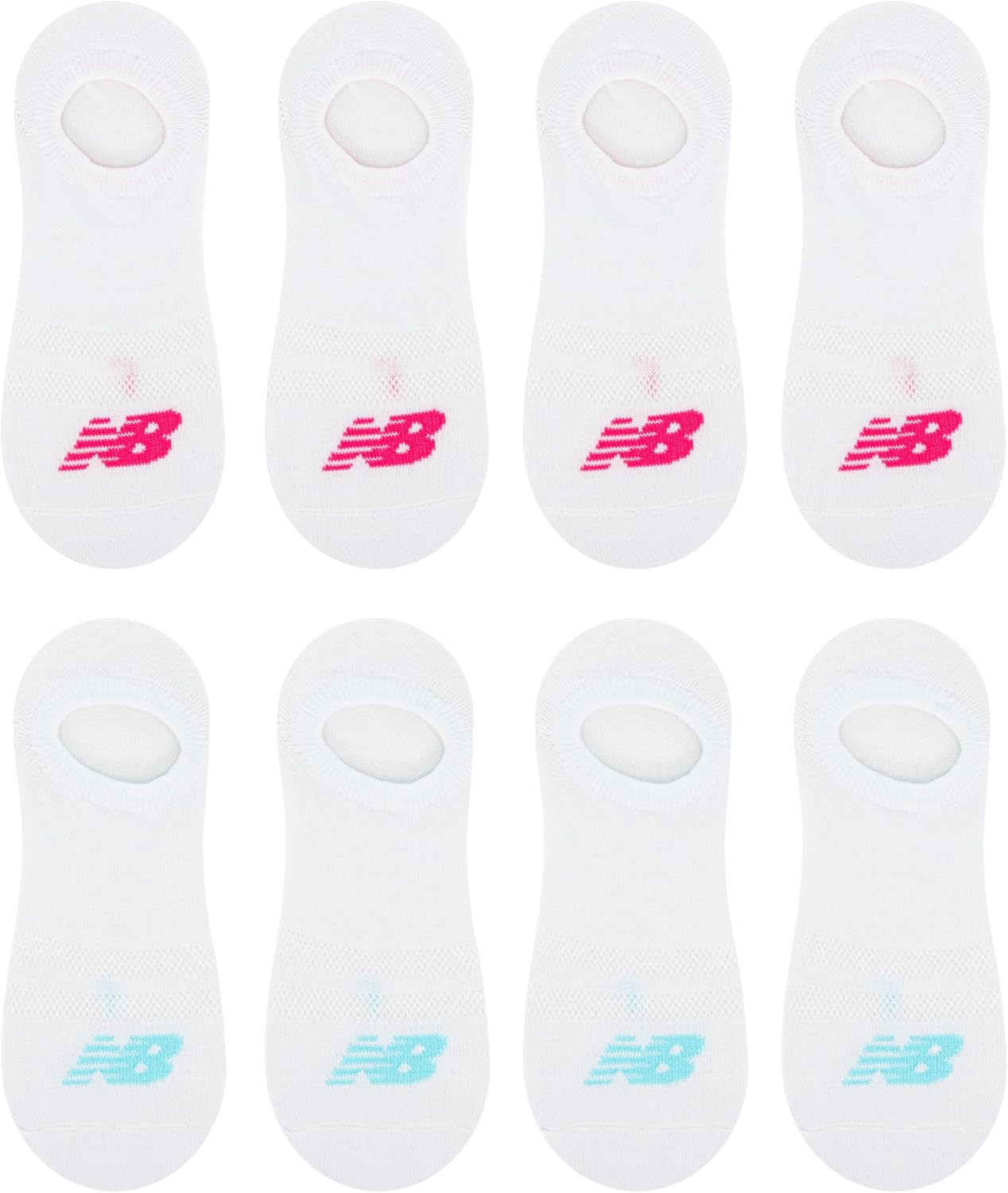 New Balance Kids' Performance Liner Half Cushion Arch Support Socks (8-Pairs) - Image 5