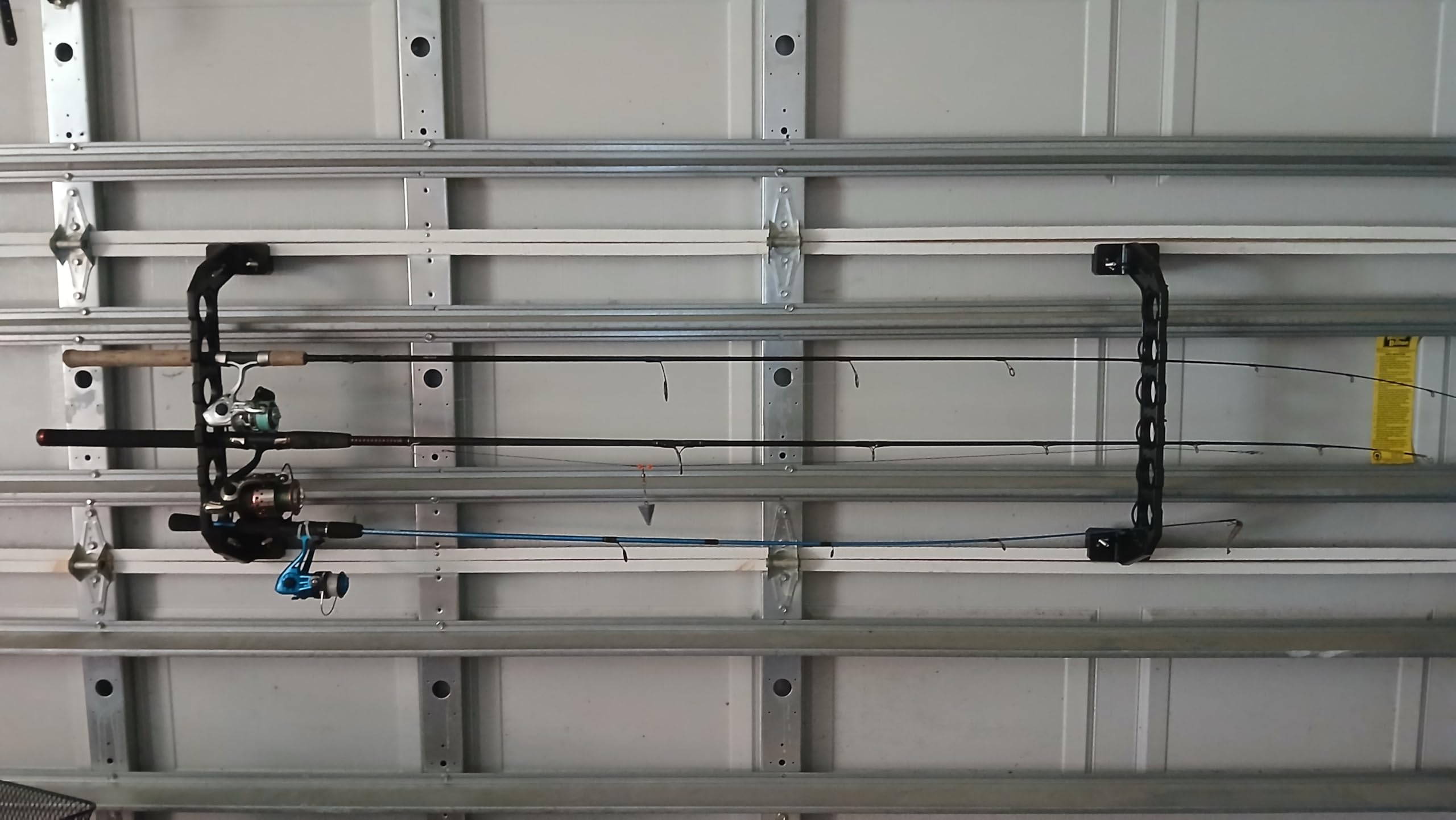 Garage Door Fishing Rod Rack - 6 Rod Storage -5 Garage Door Fishing Rod Rack - 6 Rod Storage -5