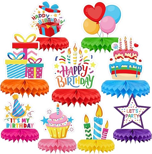 Miniatura 14 de 9 piezas de decoración de 40 cumpleaños para hombres y mujeres, decoraciones de mesa de feliz cumpleaños 40, decoraciones de mesa de cumpleaños