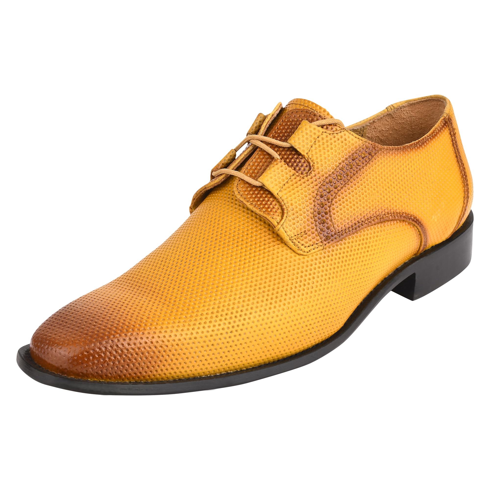 Mens Genuine Leather Classic Tread Design Lace Up Oxford Dress Shoes