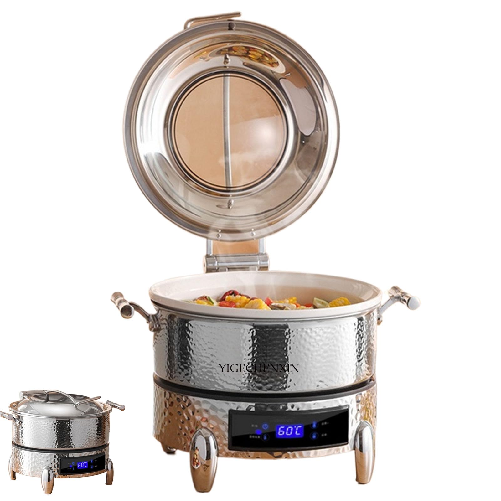 Forniture per Catering in Acciaio Inossidabile di Alta qualità 30°C ~90°C Set da Buffet Multifunzionale Chafing Dish 220V Facile da Pulire per casa e Ristorante