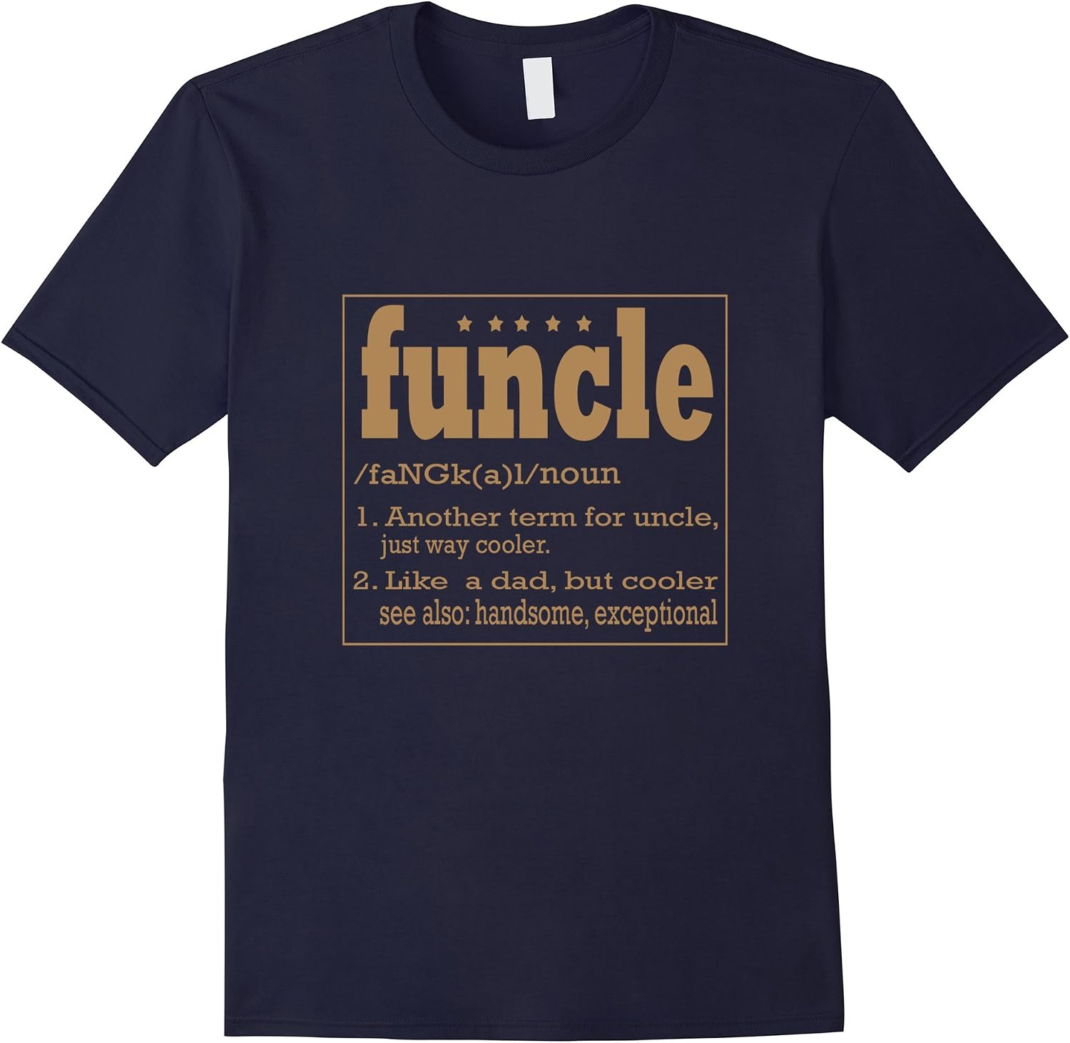 Amazon.com: Mens Official:funcle t shirt like a dad only cooler ...