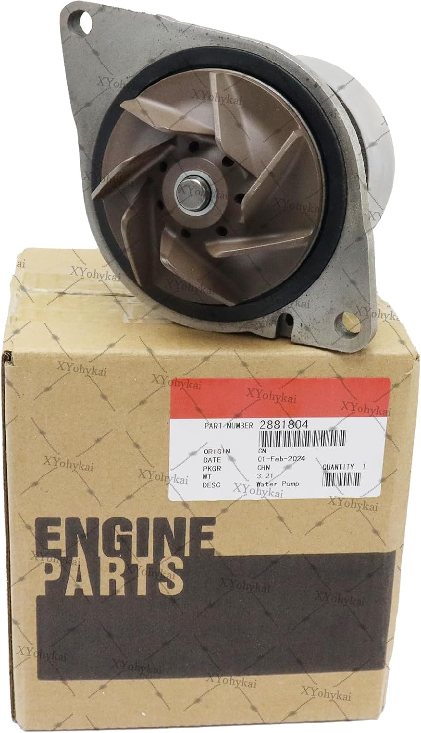 5473238 2881804 68003402AA 4955359 Water Pump With Seal Gasket Fits for Cummins 6.7L 2007-2012