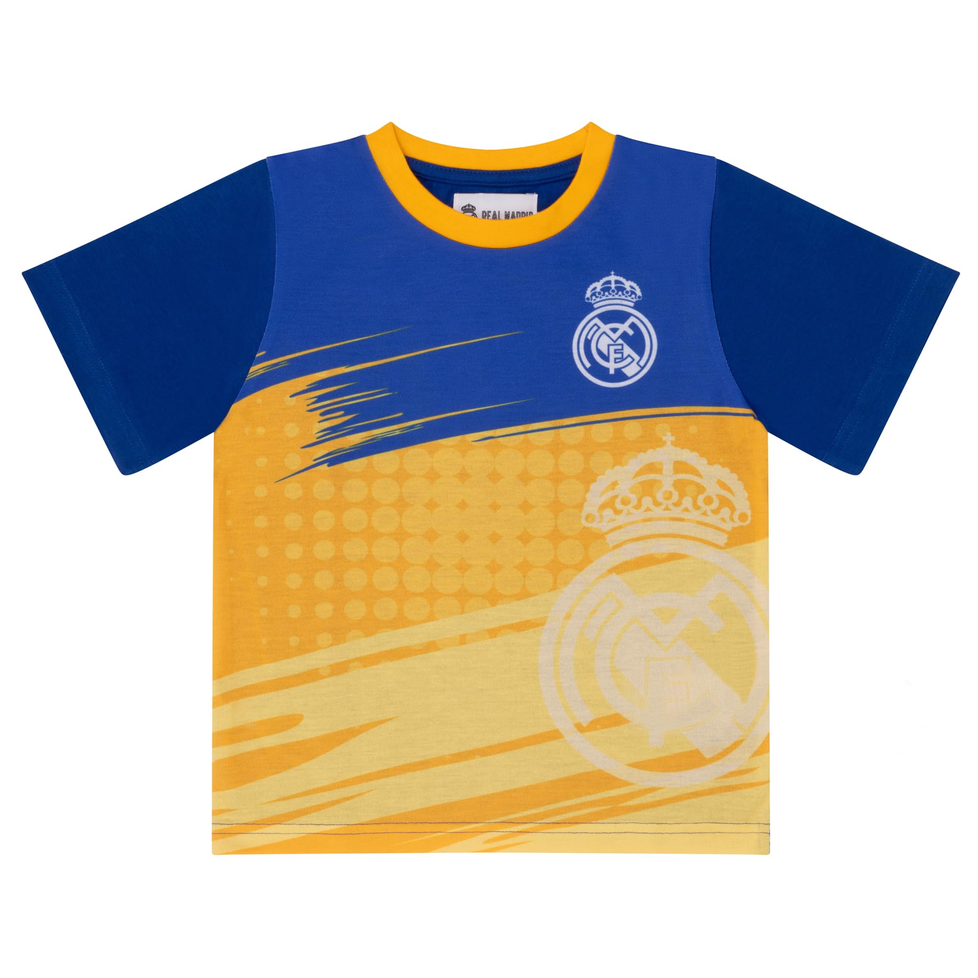 Real Madrid CF - Pijama de Manga Corta para Niños - Azul