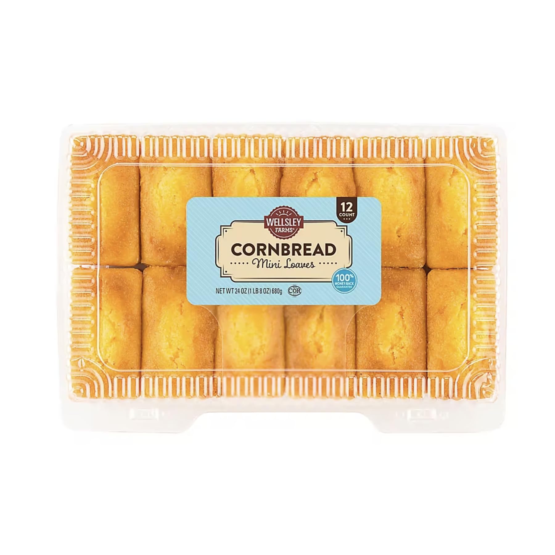 Mini Cornbread Loaves 24 counts/ 2oz each