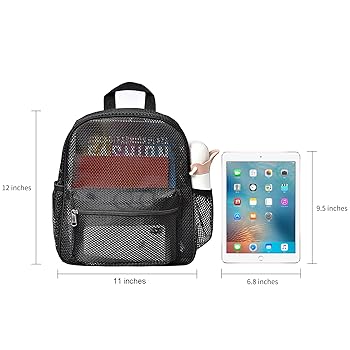 Amazon.co.jp: HTLCMMT 半透明 メッシュ バックパック ミニ