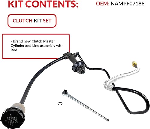 Miniatura 3 de SOUTHEASTCLUTCH Conjunto de línea de cilindro maestro compatible con Ranger Explorer Xl Xlt Se Sx Troy Splash Pickup 1995-2011 2.3L L4 2.5L L4 3.0L