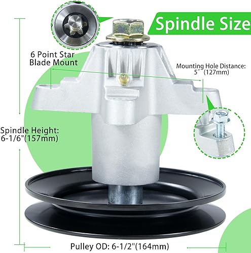 Miniatura 4 de El conjunto de husillo 918-0624B reemplaza el conjunto de husillo 918-0624, husillo MTD 618-0624, 9180624B, 618 0624, 918-0624A, 618-0659 para CUB