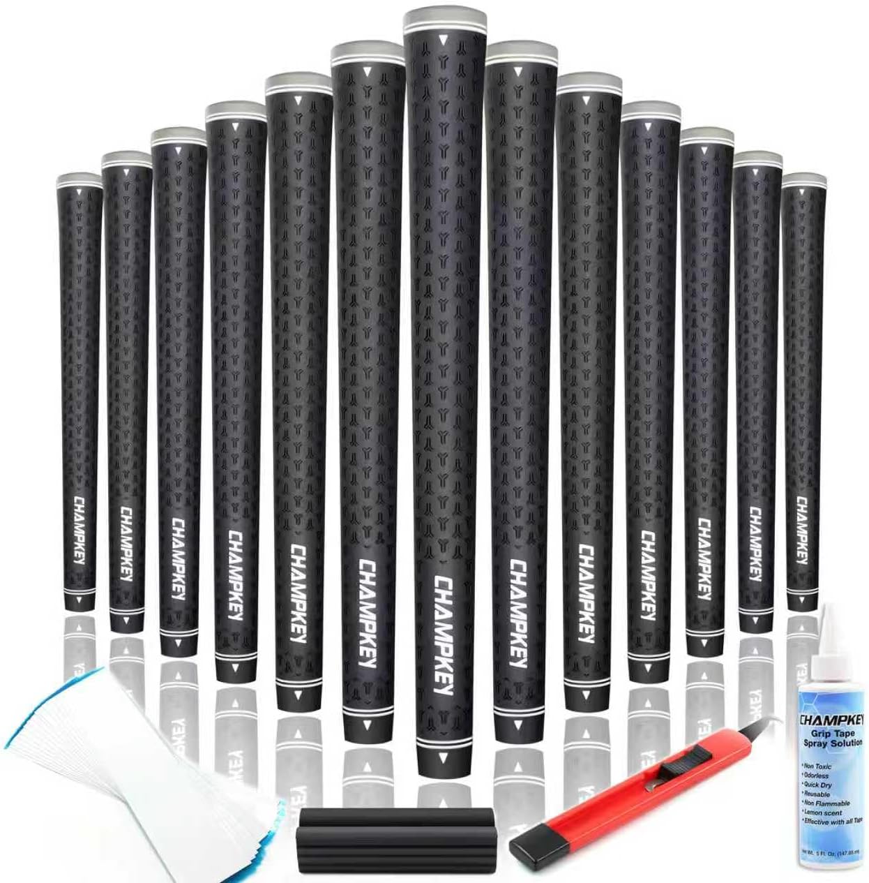 CHAMPKEY Y-LITE Junior Size Golf Grips - All Weather Performance Golf Club Grips