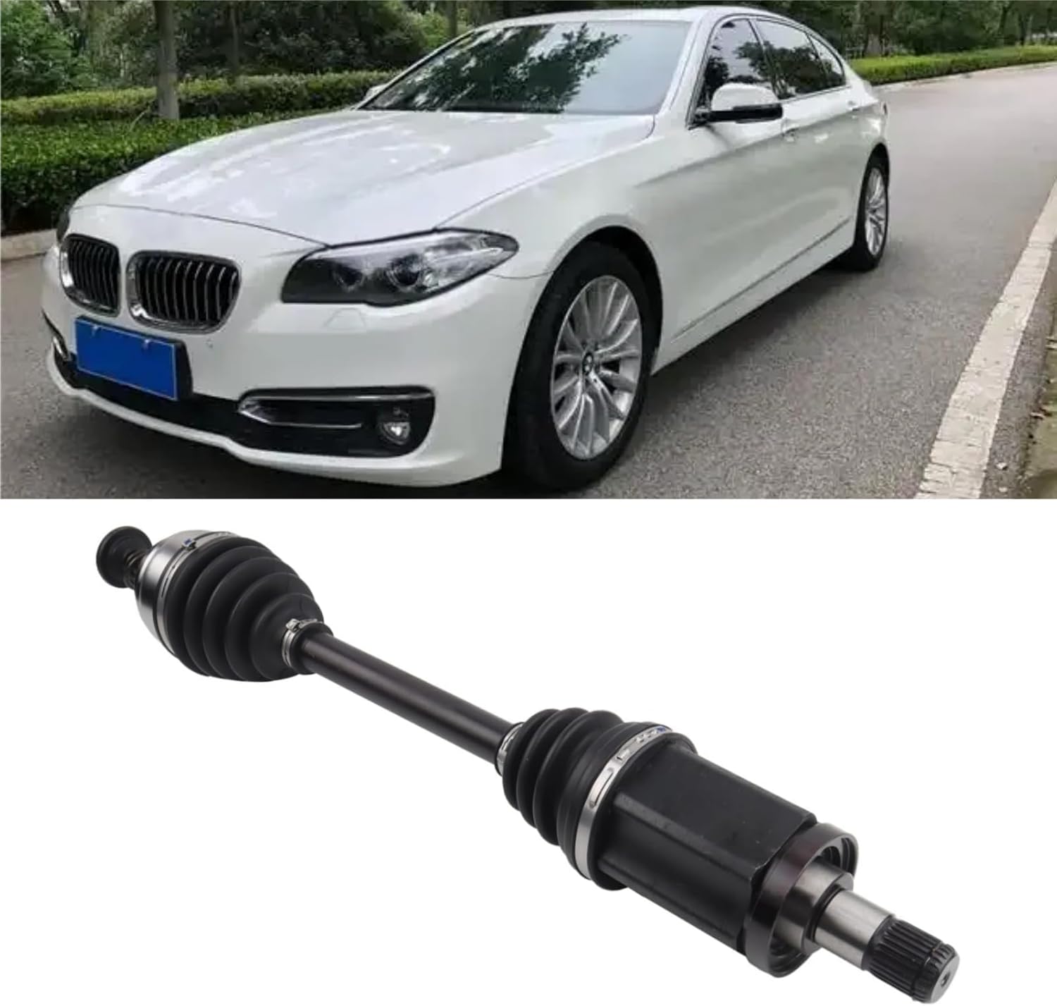 31607618681 Front Left Driver Side CV Axle Shaft Assembly Compatible with 2012-2015 BMW 528i xDrive,535i/550i/640i/650i xDrive,Alpina B6 xDrive Gran Coupe Replace #66-9760