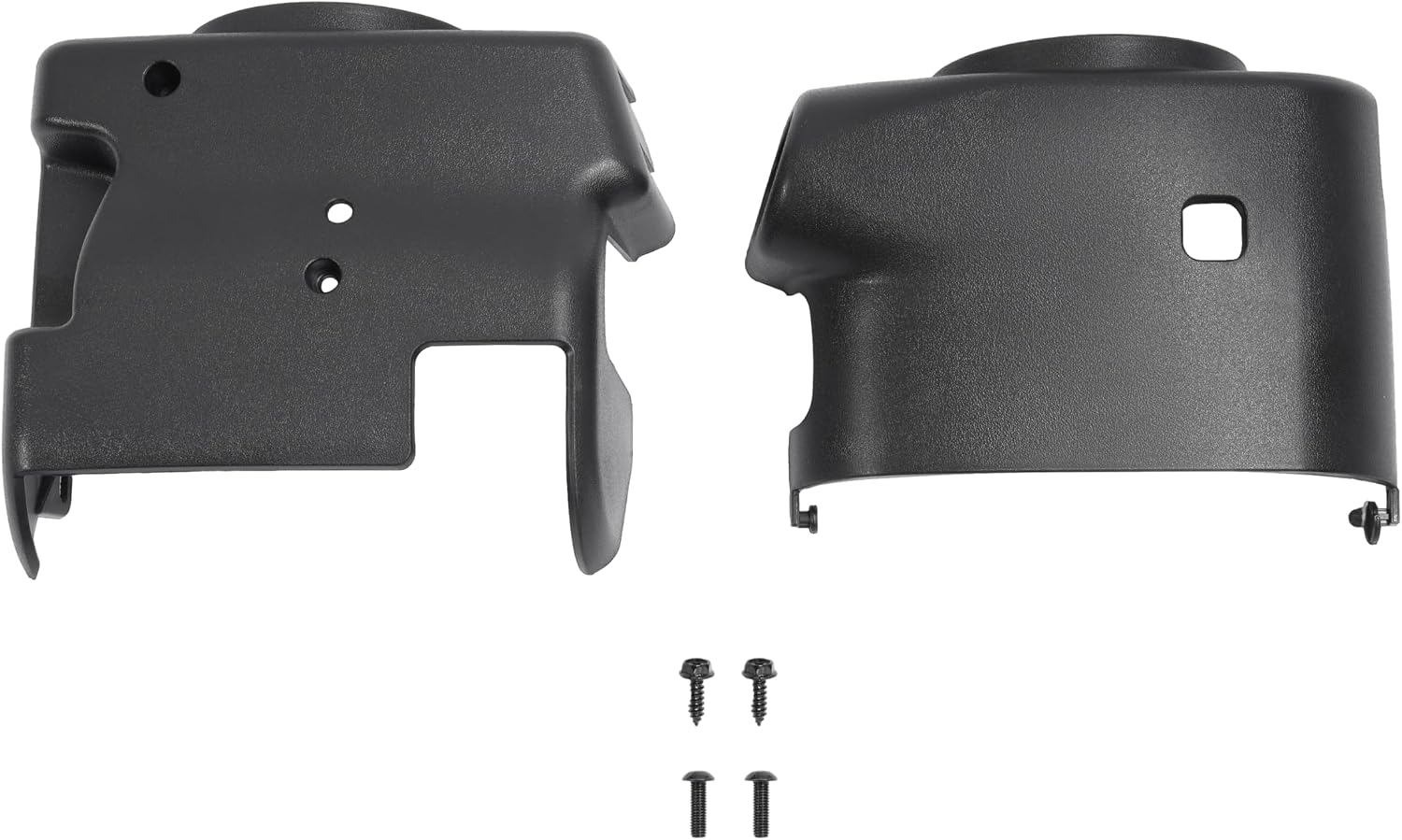 Black Steering Column Cover Compatible with 1995-2004 Chevy Chevrolet GMC C/K 1500/2500/3500 Replacement for 26036498 26036499 Textured Plastic(ABS)
