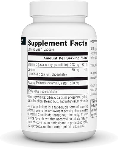 Miniatura 2 de Source Naturals Palmitato de ascorbilo 500 mg, 90 cápsulas