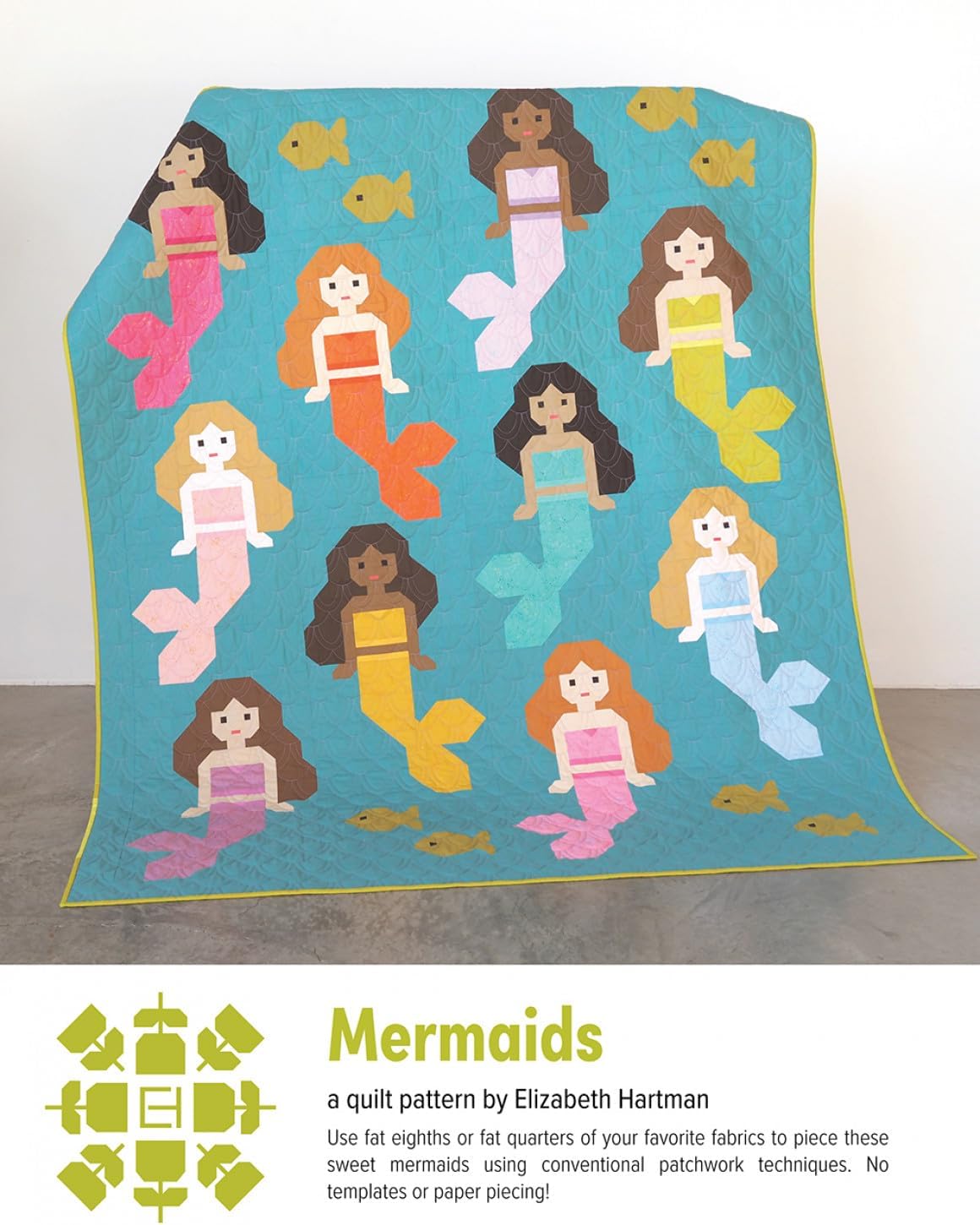 Mermaids Quilt Pattern by Elizabeth Hartman