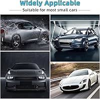 Vista 6 de Ziciner Protector de parachoques trasero de automóvil, protectores de goma antiarañazos anti-colisión para la entrada de la puerta del maletero