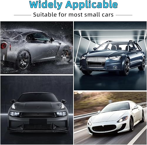 Miniatura 6 de Ziciner Protector de parachoques trasero de automóvil, protección de goma antiarañazos para la entrada de la puerta del maletero, tira de protección