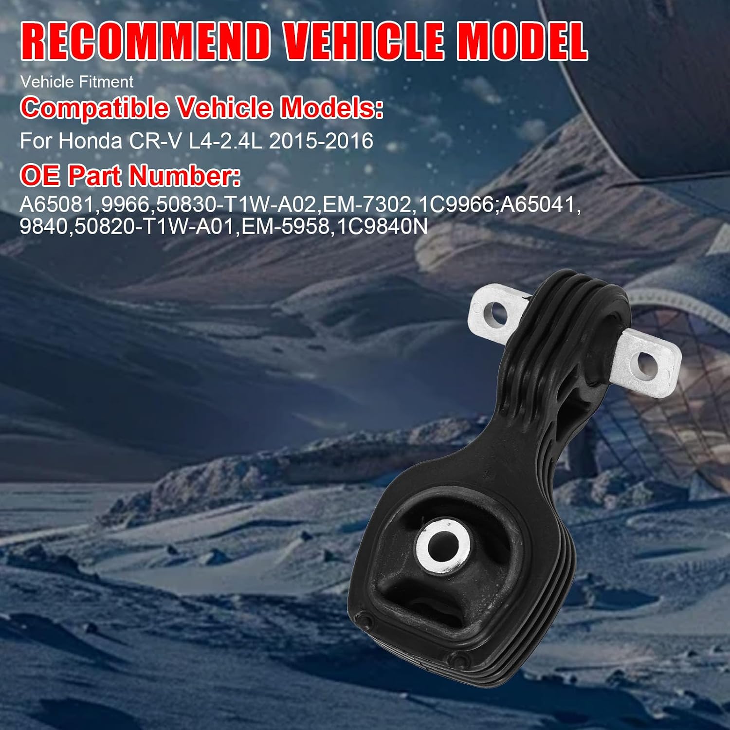 5Pcs Auto Trans Engine Motor & Transmission Mount for Honda CR-V 2015-2016 L4 2.4L Replace A65081,A65082,A65041,A65052,A65070