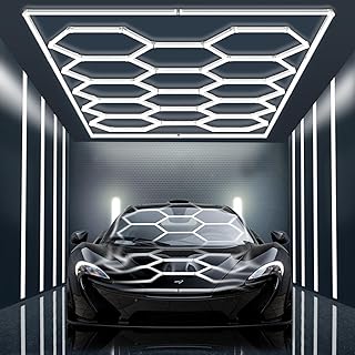 Ultra Bright Hexagon Garage Lights.720W 86400LM 6500K Hexagon LED Light ...