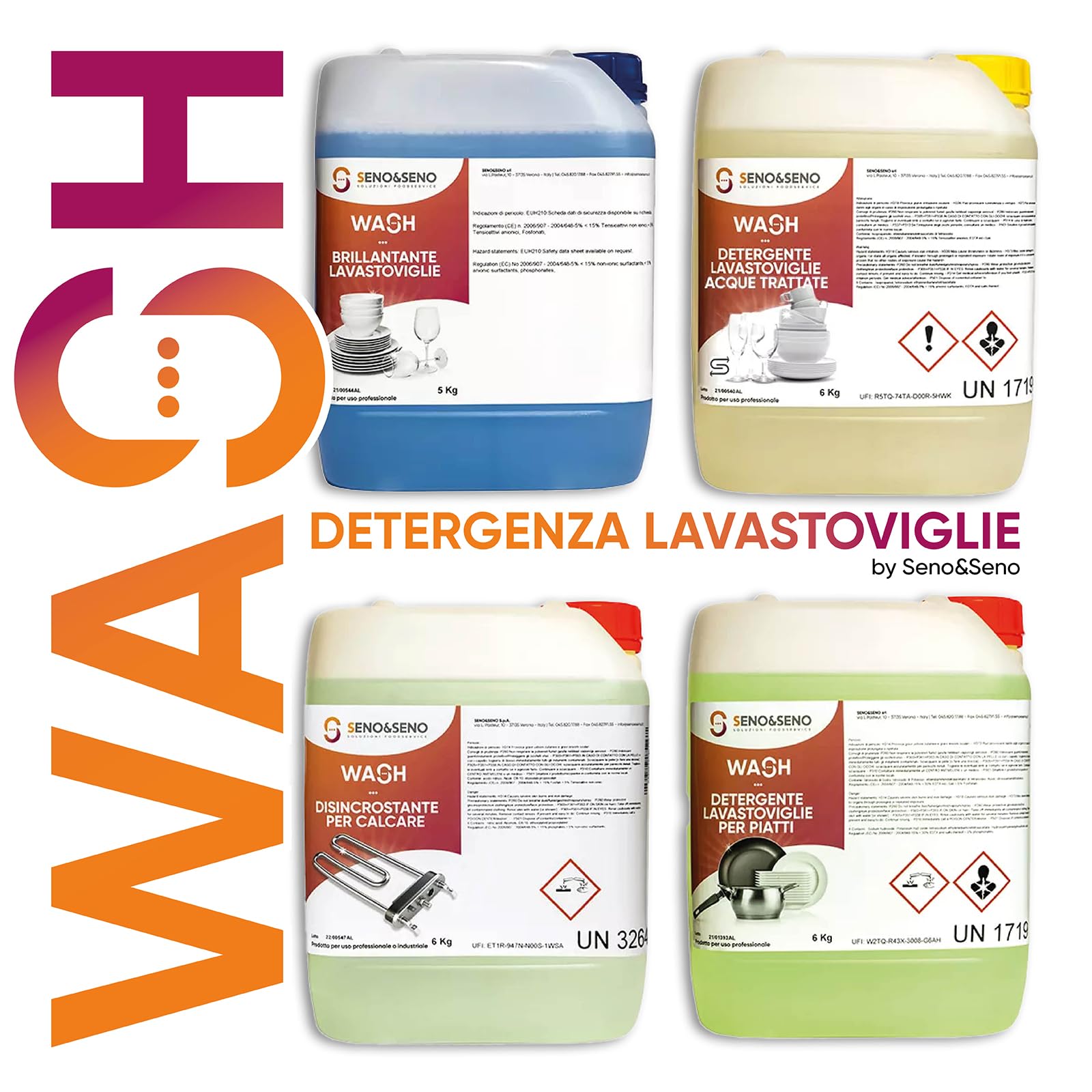 SENO & SENO Universal-Spülmaschinenkorb 50 x 50 x 10 cm aus gummiertem Draht – mit Schutzumrandung – robust, sicher, hergestellt in Italien – für effiziente und organisierte Wäsche