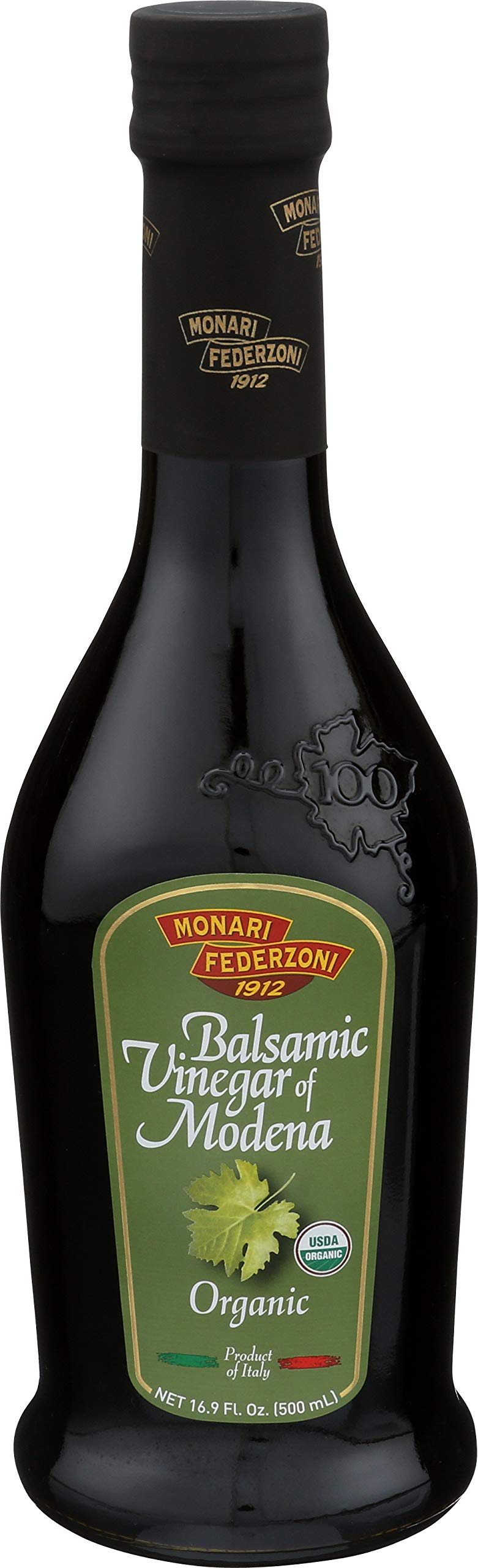 Monari Organic Balsamic Vinegar of Modena, 17-Ounce (Pack of 6)