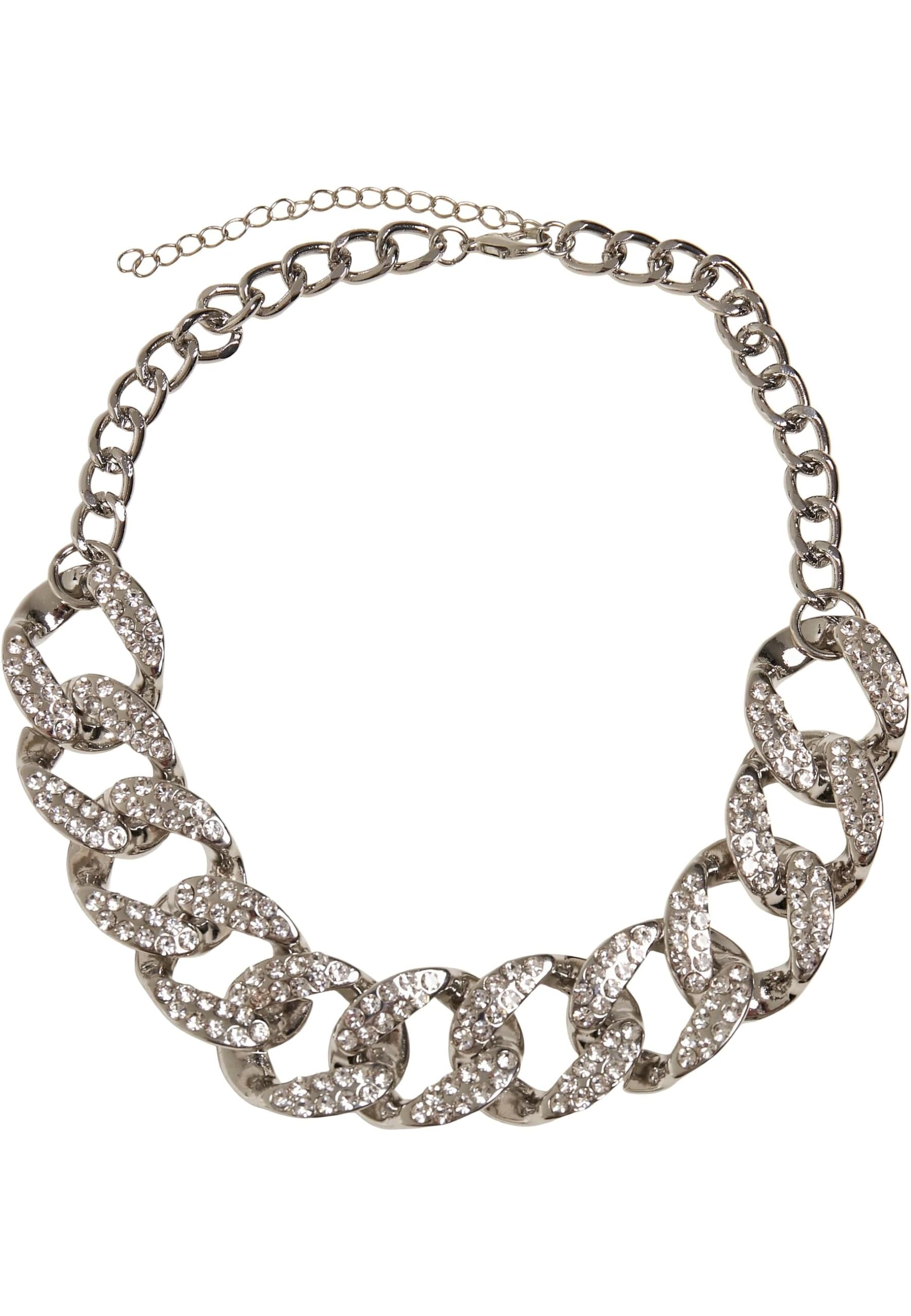 Urban Classics , Unisex Base Not a gem Chain Necklace, Silver, one Size - TB4822