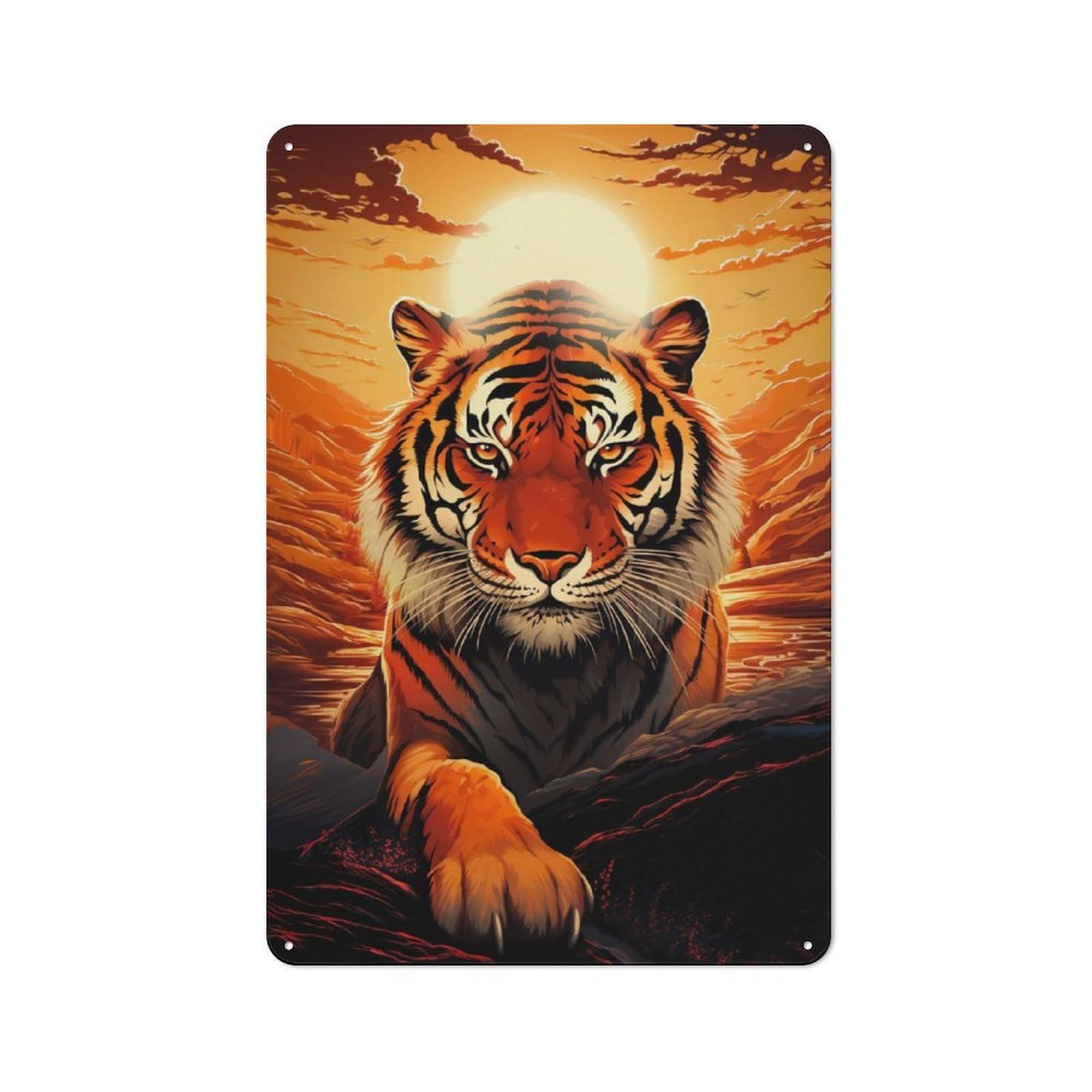 Junmoney Natures Monarch Metal Wall Sign 30X20cm Featuring For Living Room Wall, For Decorating Living Rooms And Feature Walls