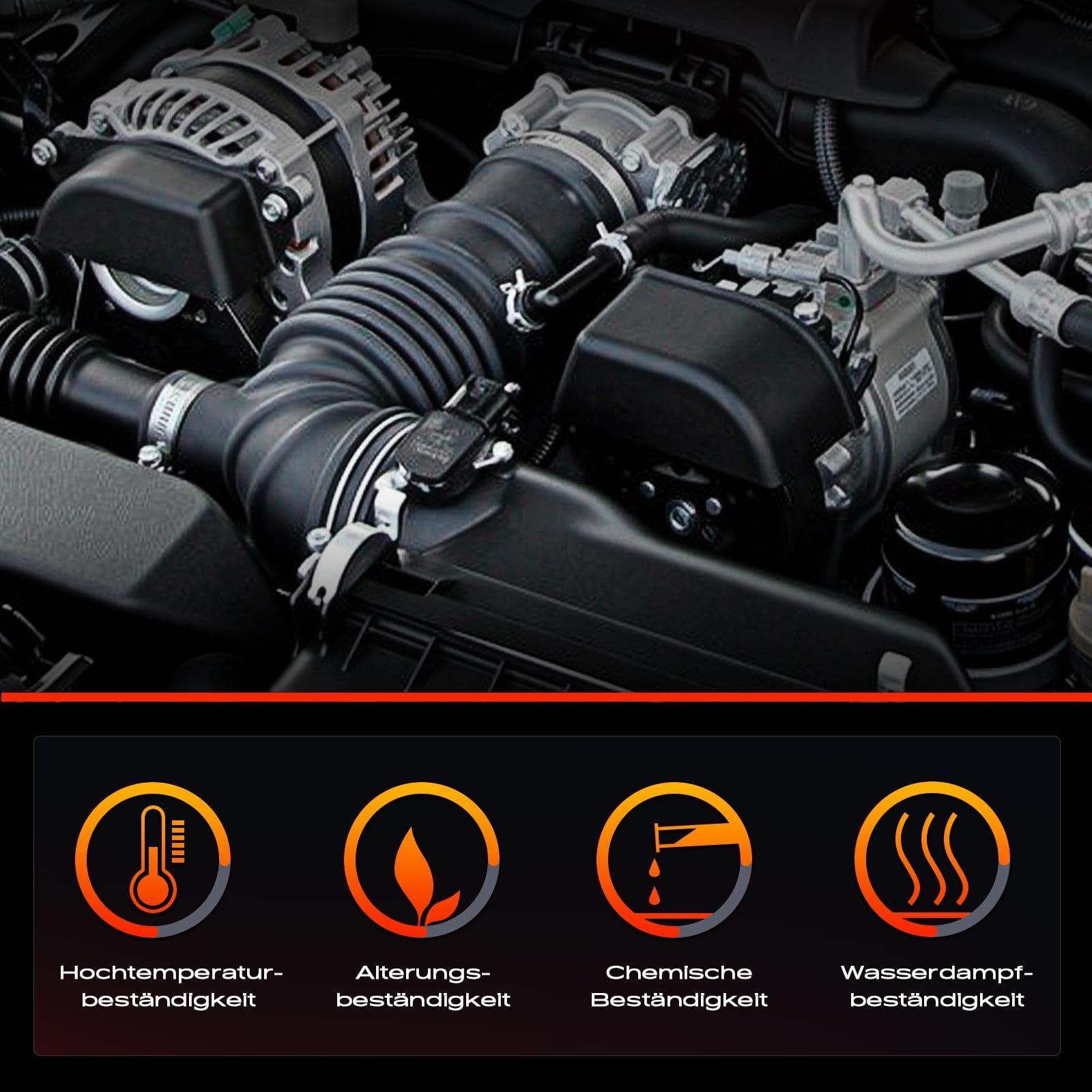 Frankberg Manguera de admisión Tubo de admisión Diesel Compatible con C-Max DM2 Focus C-Max DM2 Focus II DA DP HCP DB DH FCH Focus II Turnier DA DS FFS S40 II 544 Replace# 1440439