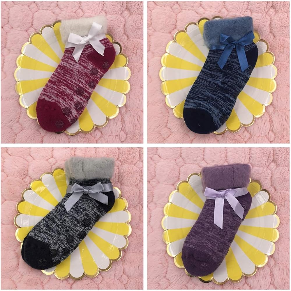 Amazon.co.jp: [IFSUN] 4足セット」冬 レディースソックス ルーム靴下