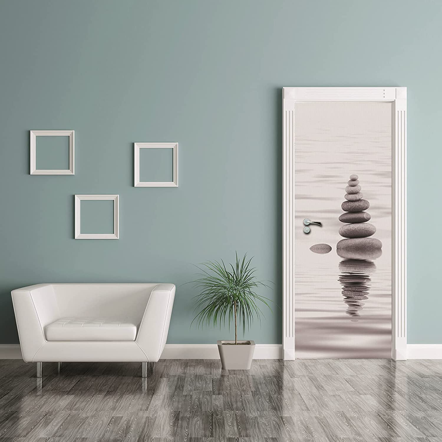 Türtapete Selbstklebend 95x215 Cm 3D Yoga Spa - Türfolie Türposter Wandbild