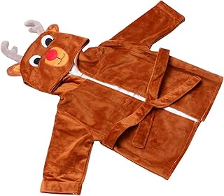 SAFIGLE Roupão De Banho De Alce Infantil Roupão De Banho Infantil Roupas De Bebê Recém-Nascido Com Capuz Toalhas De Bebê Com Capuz Toalha De Banho Com Capuz Para Crianças Toalha De Banho