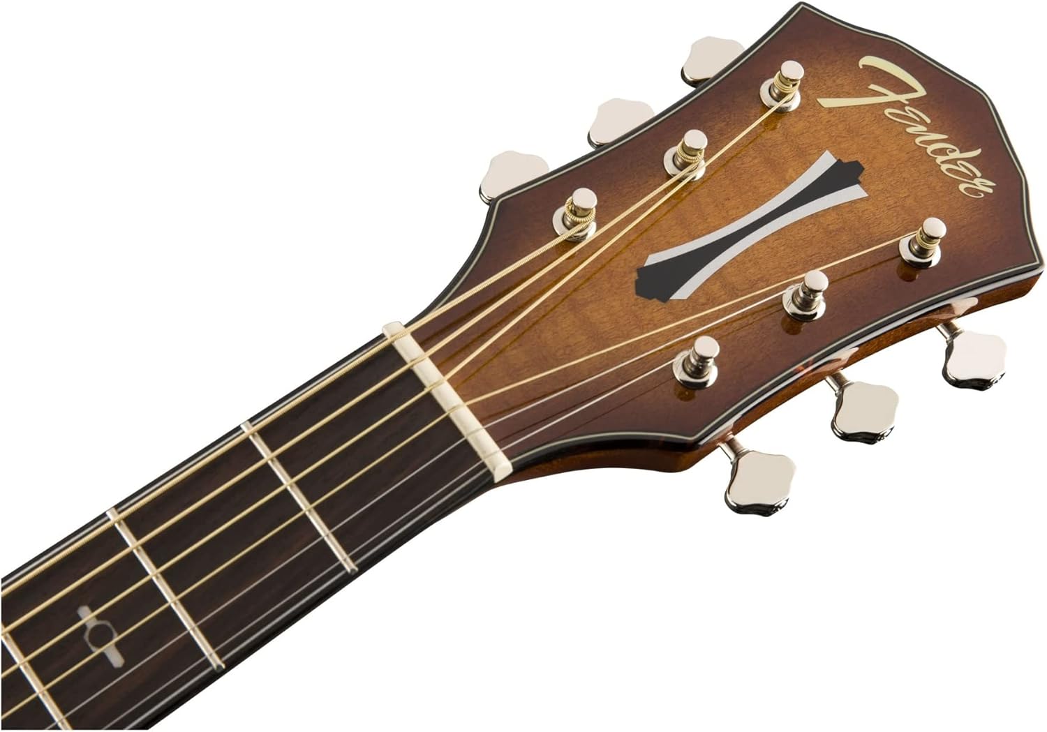 Fender FA-345CE Auditorium Cutaway Acoustic Guitar, with 2-Year Warranty, 3-Color Tea Burst