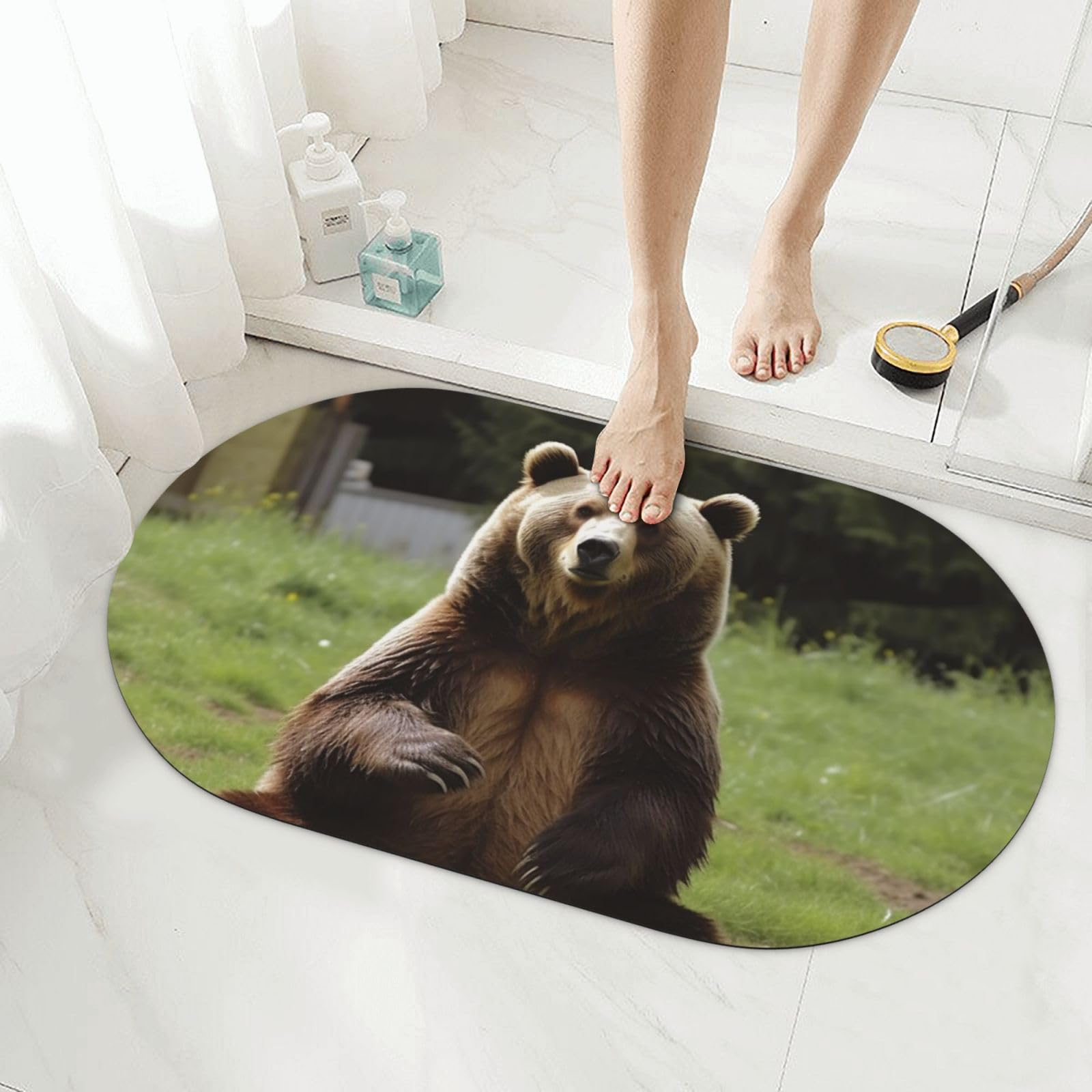 Tapis de bain en pierre absorbant et tapis de sol de salle de bain séchage rapide