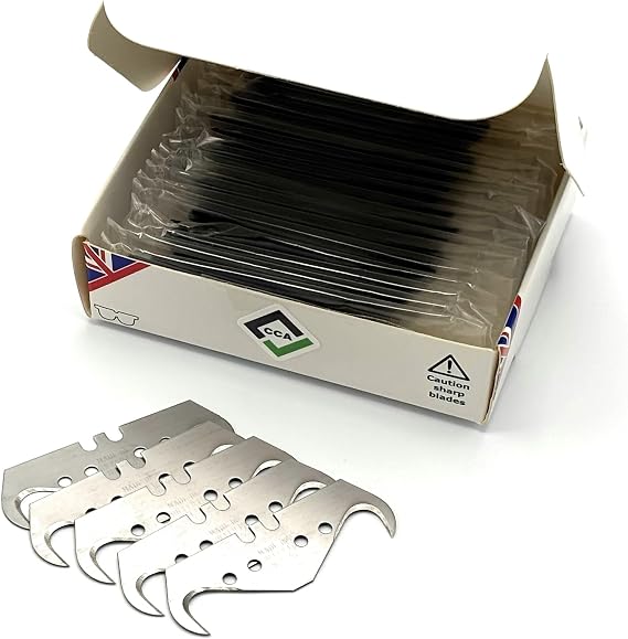 CCA Super Big Hook Trimming Blades x 100 for Roofing and flooring