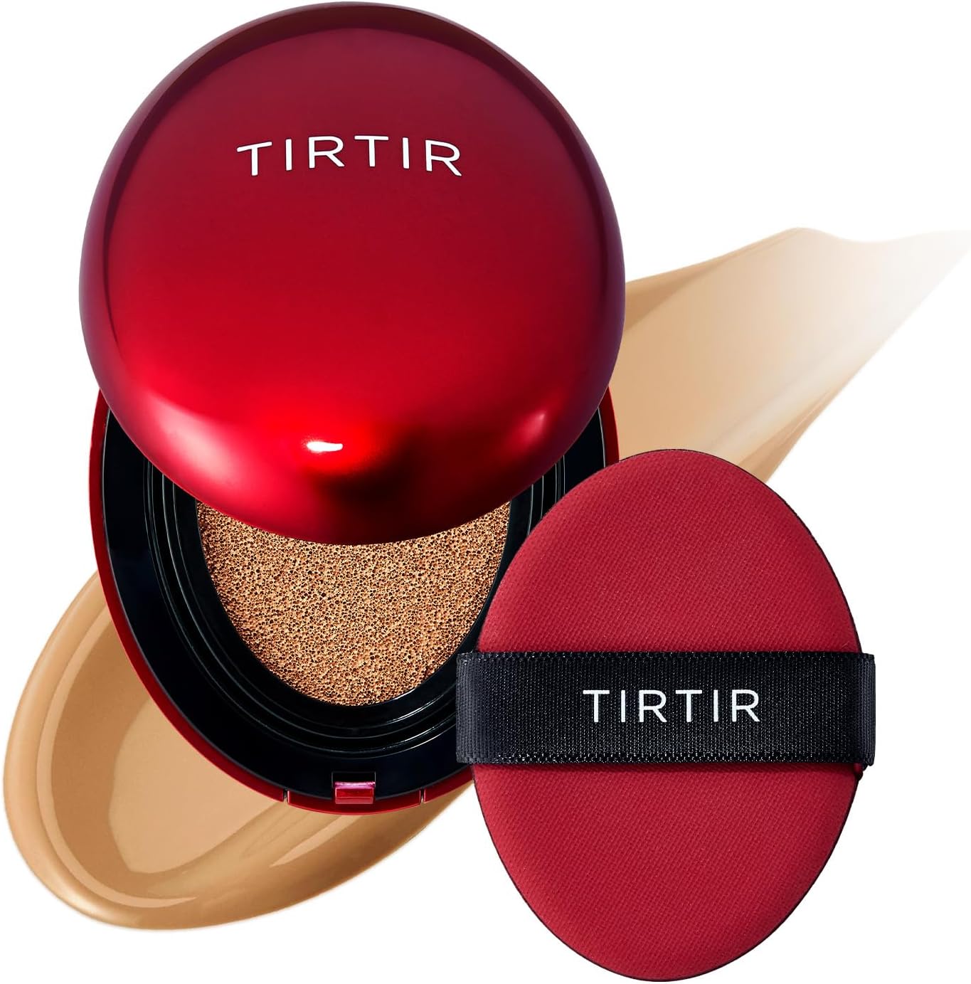 Mask Fit Red Cushion Foundation | Full coverage, Weightless, Skin fit, Satin Glow Finish, Korean Makeup, beauty, Tattoo cover up, Buildable (#30N Rich Honey, 18g)