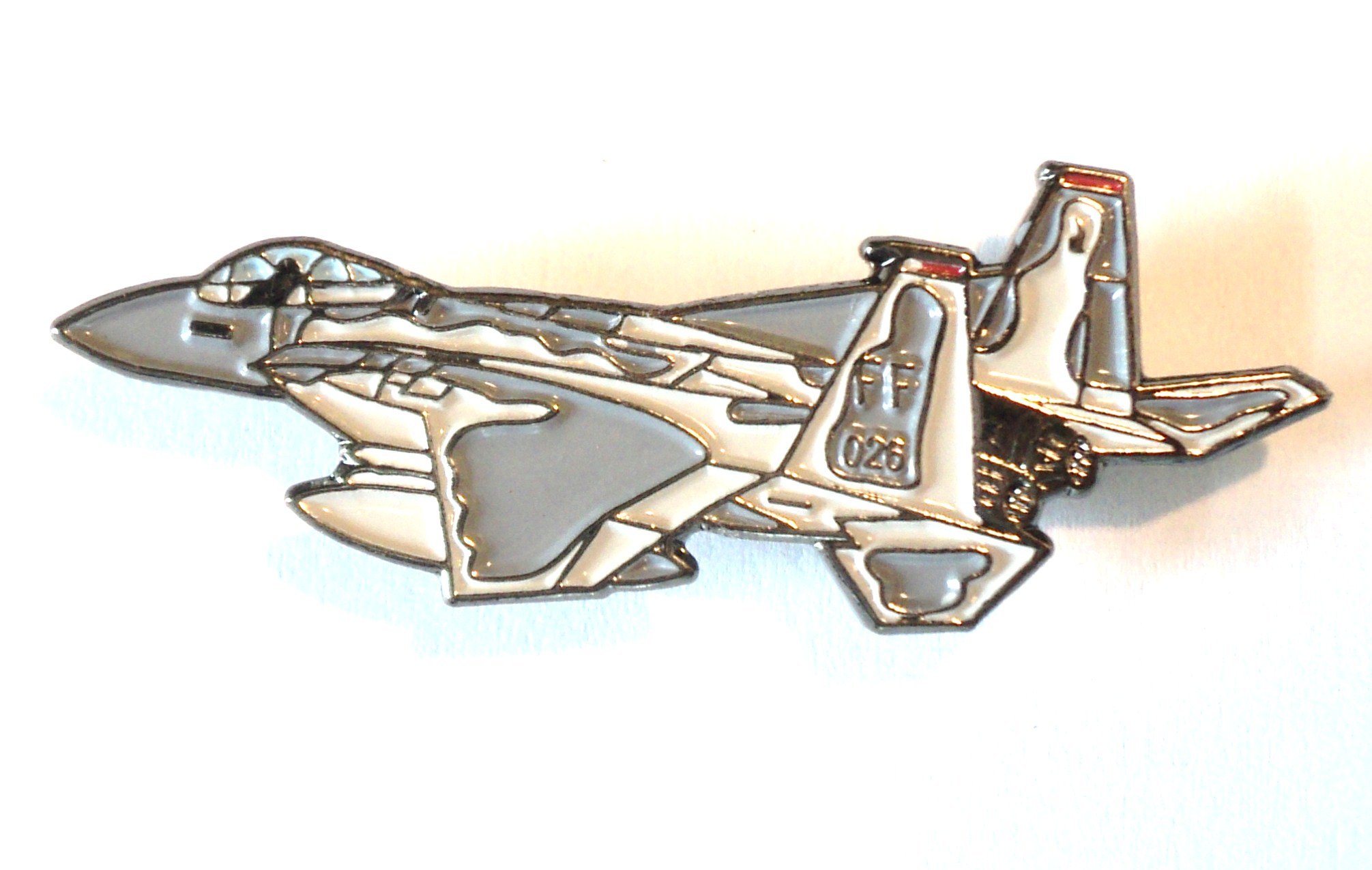F15 Eagle USAF Tactical Fighter Jet Military Metal Enamel Aircraft Badge