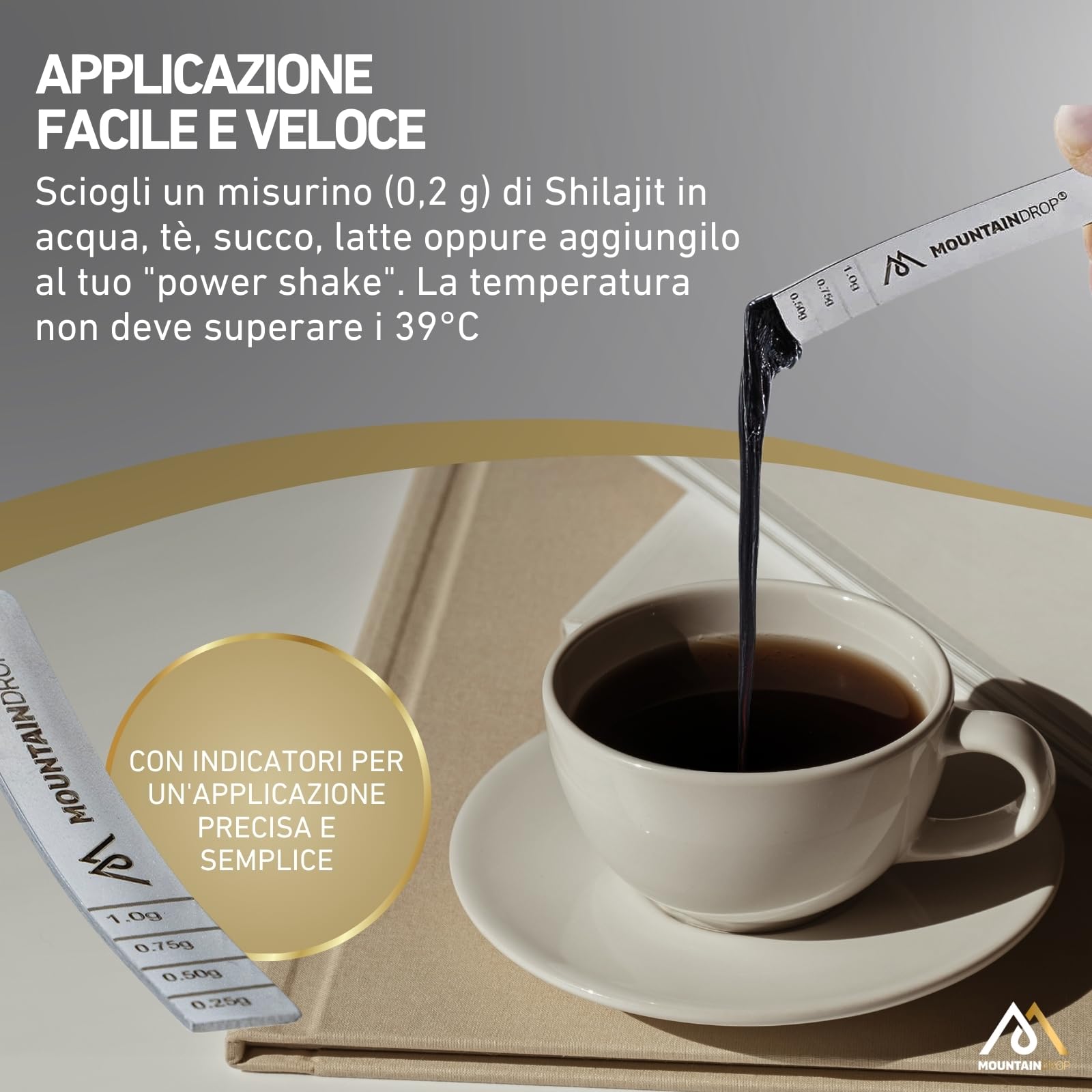 SHILAJIT, 40 g (fornitura 3-5 mesi), resina Shilajit naturale e pura. Raccolta a mano e realizzata a mano in un barattolo di vetro viola protettivo, supplemento ayurveda per il benessere, testato UE