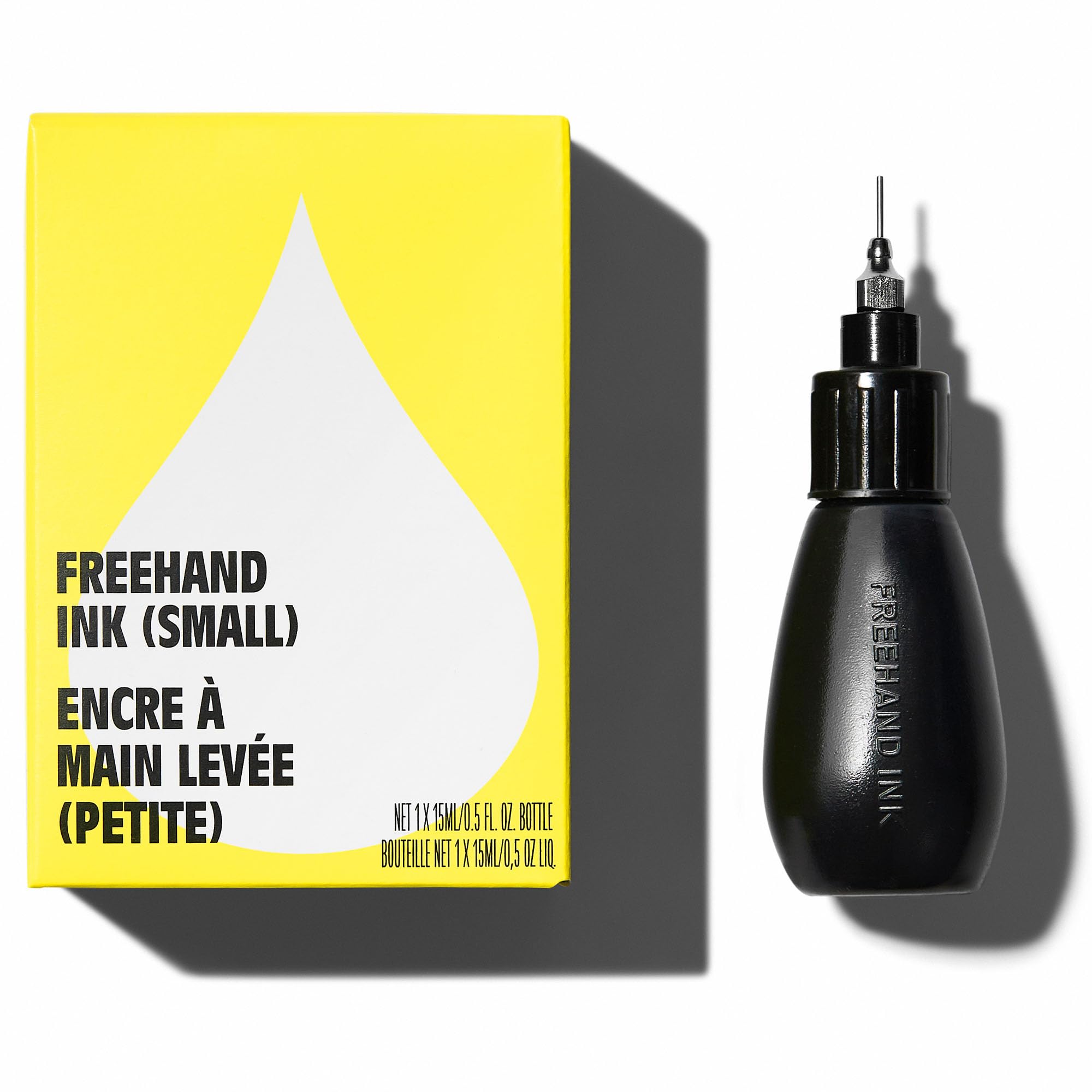 Inkbox Freehand Ink 15ml: Bottle Type, Disappears in 2 Weeks, Perfect for Artists, Long Lasting, Skin-friendly (15ml Bottle)