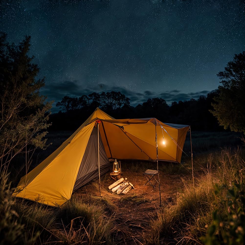 Łatwe w Rozstawianiu Natychmiastowe Namioty Kempingowe dla 2 Osób,z Wewnętrzną Siatką Przeciw Komarom,Namiot Ultralekki na 4 Pory Roku,Namiot Tipi na Polowania,Backpackingu,Wędrówek,Zielony