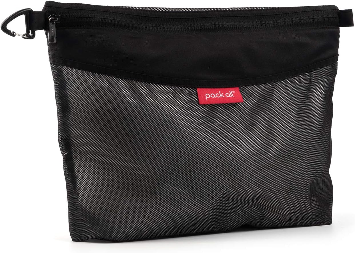 pack all Mesh Pouch Travel Pouch Zippered File Storage Accessory Organizer Travel Storage Office Supplies Stationery