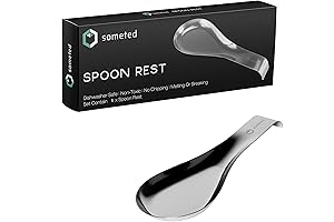 Luxe Stainless Steel Spoon Rest for Kitchen Counter and Stove Top