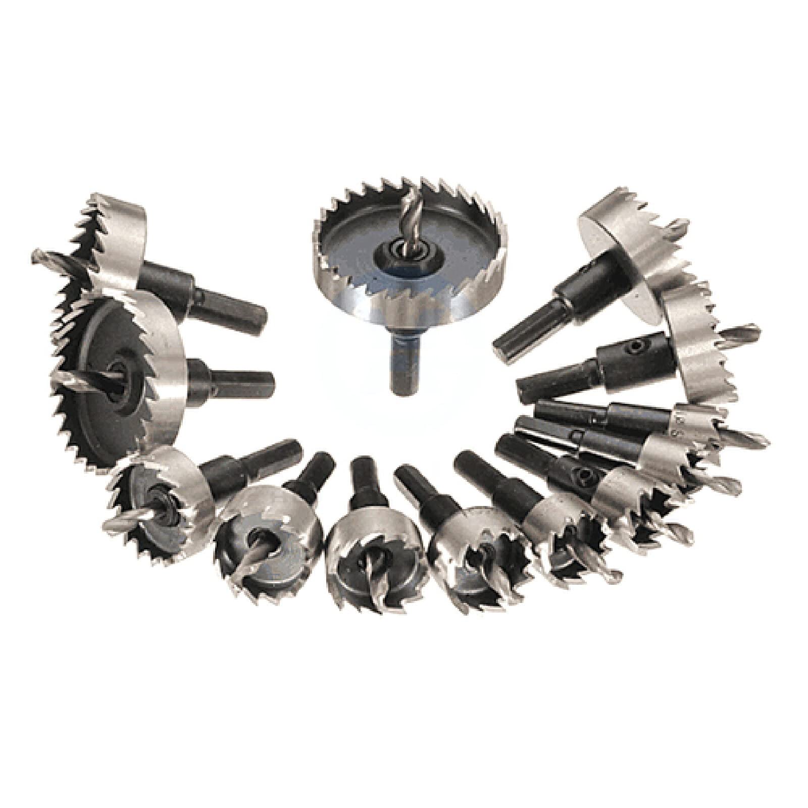 NUSHKI Juego De Brocas HSS Con Punta De Carburo, 13 Uds., Aleación De Metal De Acero Inoxidable, 16-53mm