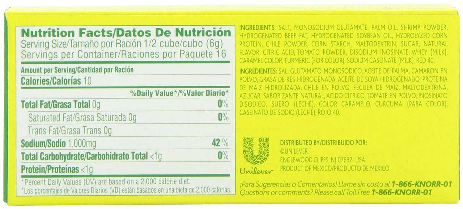 Knorr Bouillon Cubes, Shrimp 3.1 oz 3 Pack