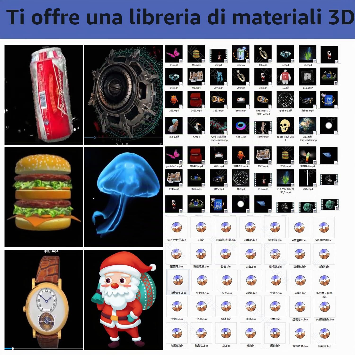 Missyou Ventilatore Olografico 3D 85CM, Proiettore Olografico LED con 1024 Perline Luminescenti, WiFi & APP Controllo, Bluetooth, Video Wall 3D, Con 700 Video Gratuiti, Display Pubblicitario