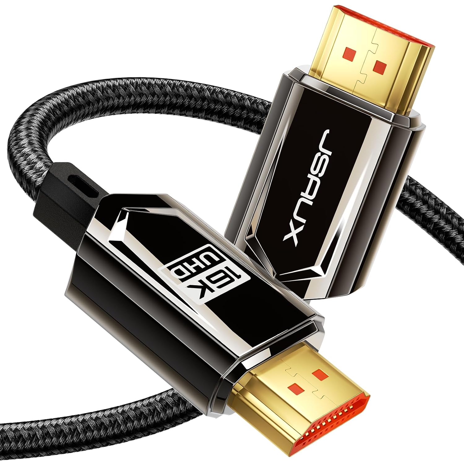 JSAUX 16K 10K 8K HDMI 2.2 Cable (6.6FT), 96Gbps Ultra High Speed HDMI Cable