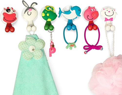 Miniatura 5 de BOLICA Soporte para cepillo de dientes bonito soporte para cepillo de dientes de animales de dibujos animados con ventosa soporte para cepillo de