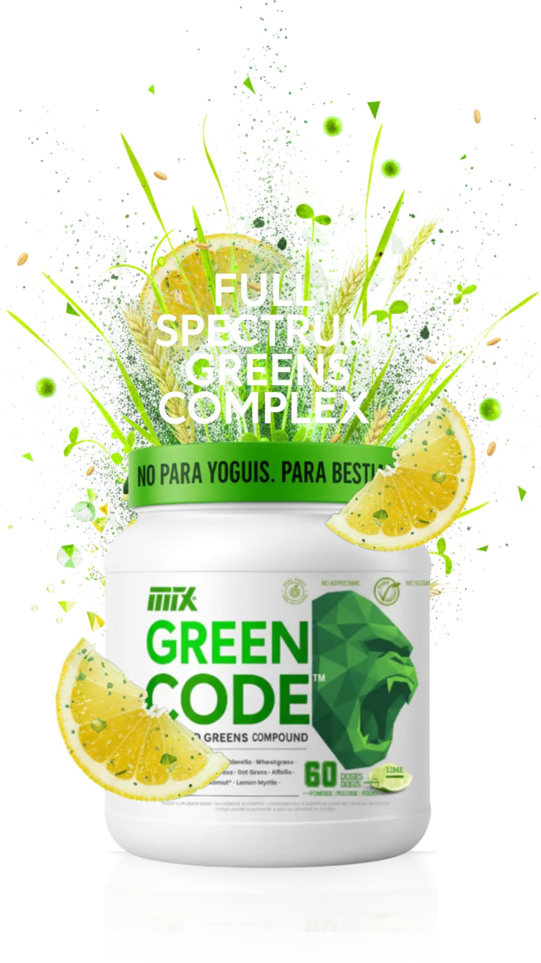 GREENCODE ™ | Elixir Vegetal Regulador - Algas y heirbas verdes 300g (60dosis)